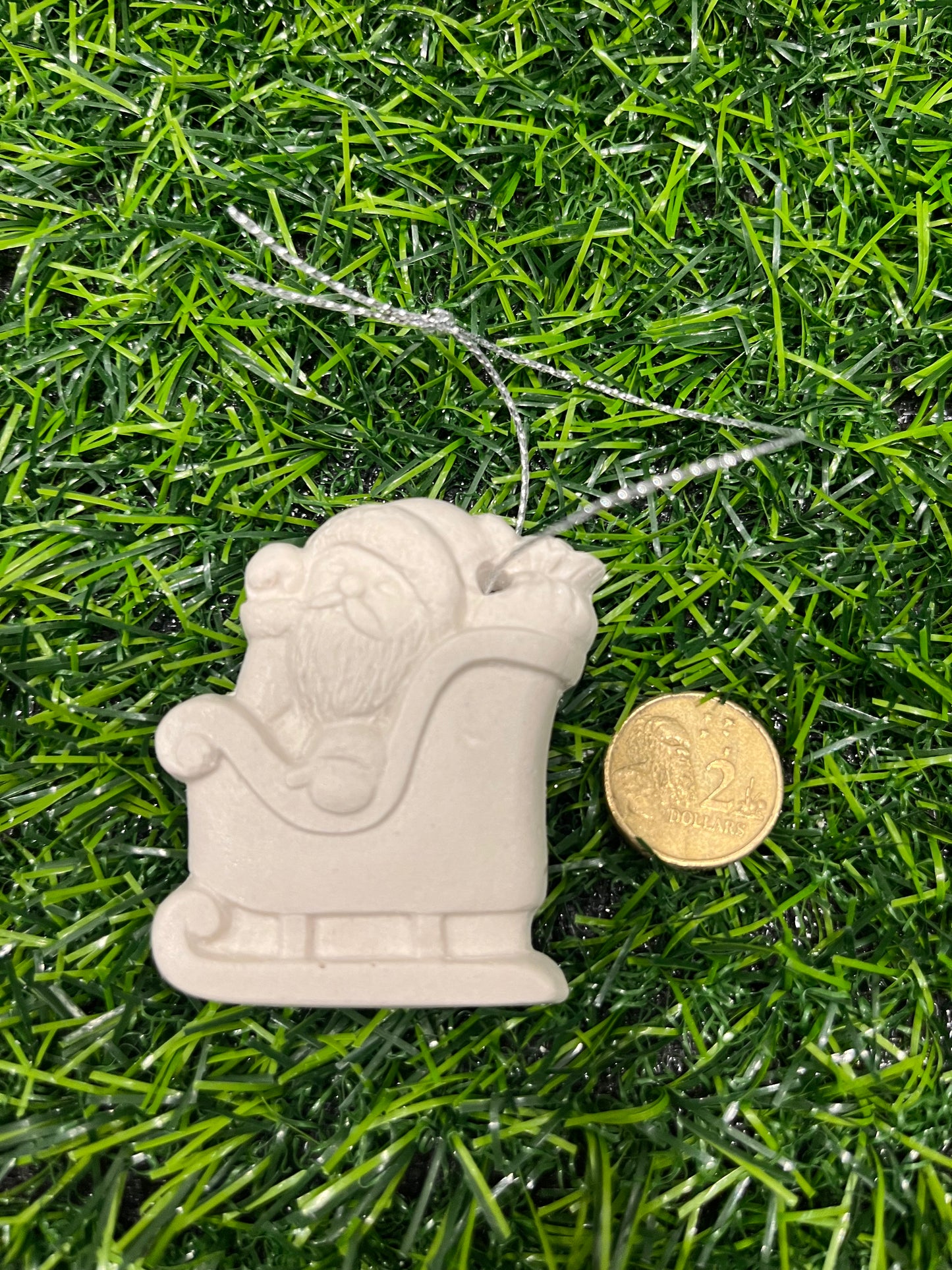 Santa Sleigh Ornament