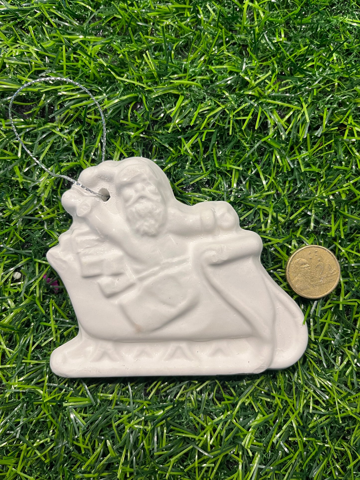 Santa Sleigh Ornament