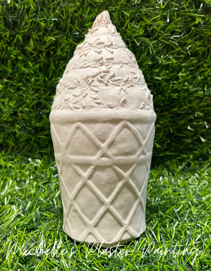 3D Ice Cream Cone with Sprinkles